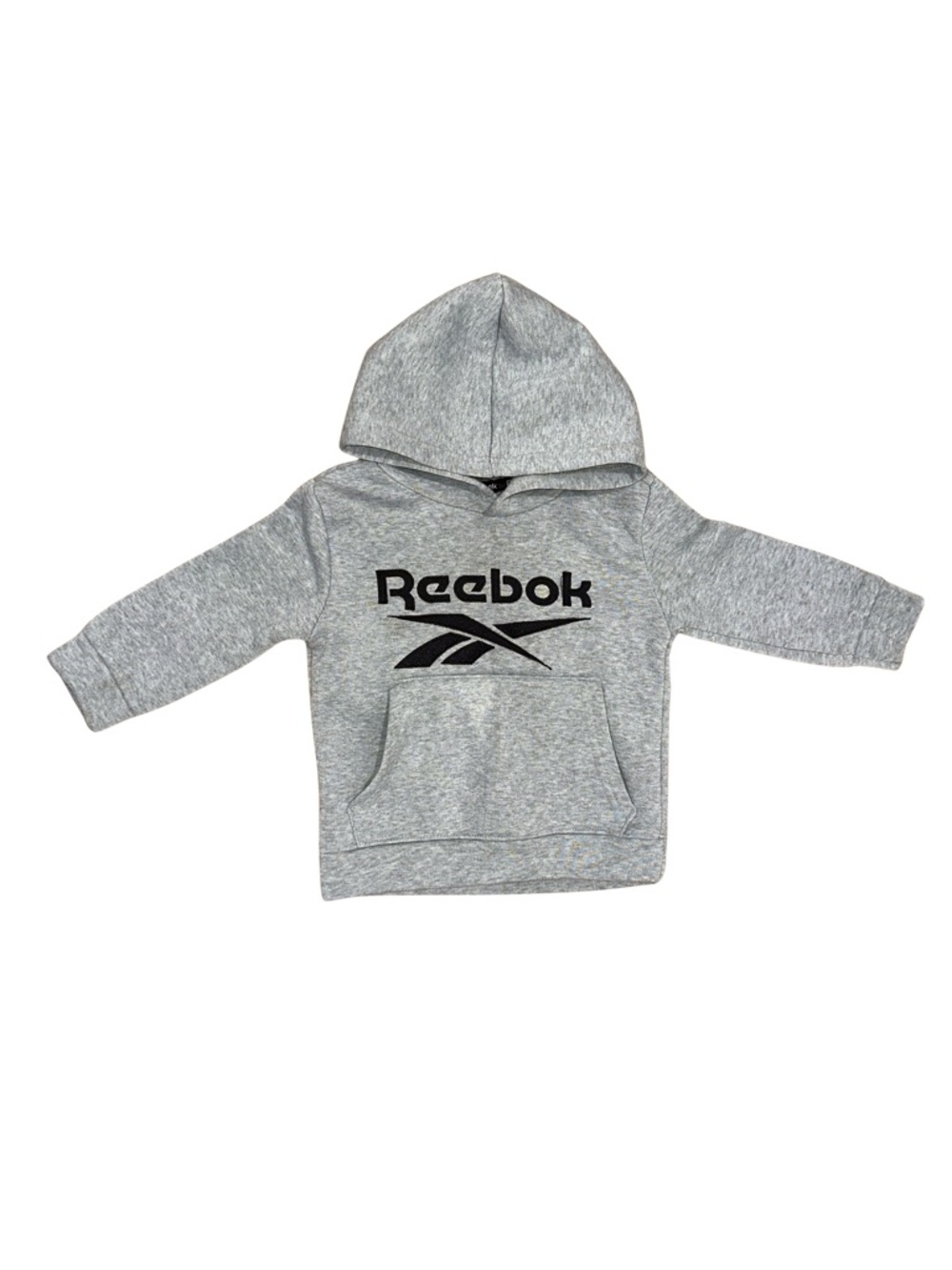 Reebok Gray Kids Hoodie with Black Logo